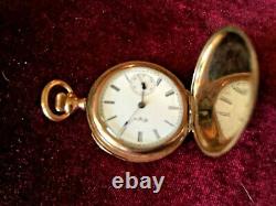Antique Vintage Elgin Hunter Pocket Watch 1897