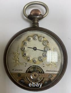 Antique Vintage Hebdomas 8 Jours Pocket watch