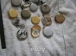 Antique Vintage Pocket Watch Lot Endura Westclox Equity Chains