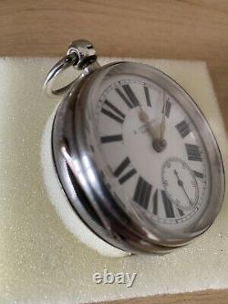 Antique Vintage Sterling Silver Pocket Watch