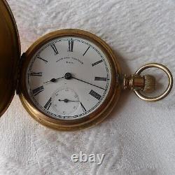 Antique Vintage Waltham Full Hunter Pocket Watch Spares or Repairs