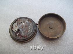 Antique WW1 Waltham Marine Chronometer/Deck Watch Case For Repair