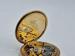 Antique Waltham Gold Plated Pocket Watch 50 Mm. /j049
