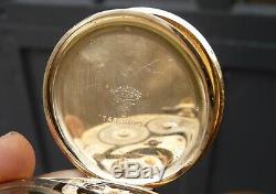 Antique Waltham Model 1899 16S 17J Ornate Gold Filled Hunter Pocket Watch c1903