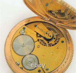 Antique Waltham Traveler J. Boss Full Hunter Case Engraved Pocket Watch 1888