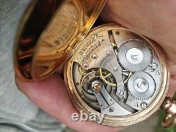 Antique Waltham Traveler Pocket Watch Dennison Star Case