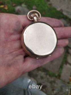 Antique Waltham Traveler Pocket Watch Dennison Star Case