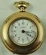 Antique Waltham Usa Rolled Gold Ps Bartlett 16 Jewelled Fob Watch Working Order