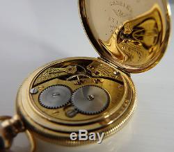 Antique Waltham USA rolled gold PS Bartlett 16 jewelled fob watch Working order