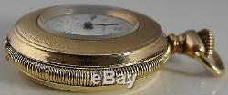 Antique Waltham USA rolled gold PS Bartlett 16 jewelled fob watch Working order