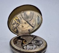 Antique Waltham U. S. A Solid Silver Pocket Watch 55 Mm. /i010