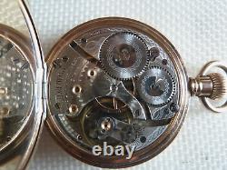 Antique Waltham open face pocket watch 15 jewels just serviced gold filled case