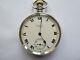 Antique Waltham Open Face Pocket Watch 7jewels Just Serviced Sterling Silver
