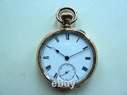 Antique Waltham pocket watch 7jewels just serviced gold filled case