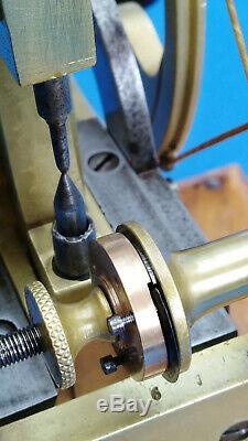 Antique Watchmaker Jewelers Rounding Up Tool Gear Wheel Cutter Lathe Tool