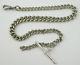 Antique White Metal Watch Chain With Sterling Silver T Bar Layby Ava