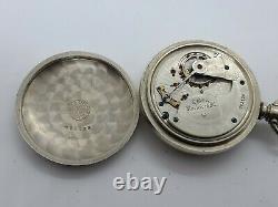 Antique Working 1887 ROCKFORD WATCH CO. Victorian Silver Gents 15J Pocket Watch