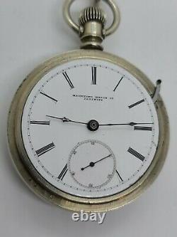 Antique Working 1887 ROCKFORD WATCH CO. Victorian Silver Gents 15J Pocket Watch