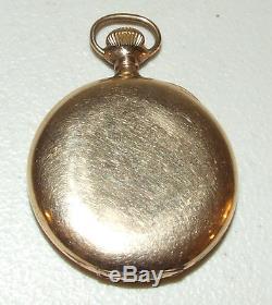 Antique Working 1918 ELGIN 17j Gents 14K Gold Pocket Watch ELGIN NATL WATCH CO