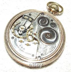 Antique Working 1926 ELGIN 17j Art Deco Gold Pocket Watch ELGIN NATL WATCH CO