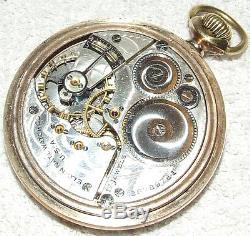 Antique Working 1926 ELGIN 17j Art Deco Gold Pocket Watch ELGIN NATL WATCH CO