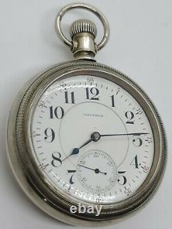 Antique Working Model 1892 WALTHAM Crescent St. 21J Railroad RR Pocket Watch 18s