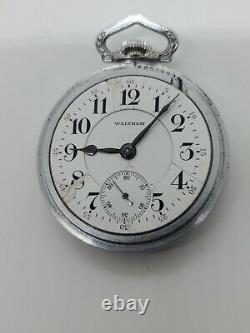 Antique Working Model 1899 WALTHAM Vanguard 23J Railroad RR Pocket Watch 16s
