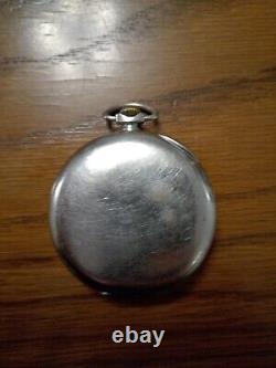 Antique ZENITH Pocket Watch With Chain WORKING