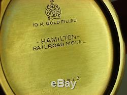 Antique all original 16s Hamilton 992 Rail Road pocket watch 1929. Model 6 case