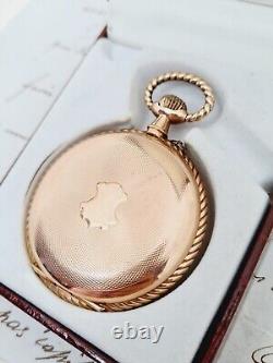 Antique fancy case 14k gold pocket watch