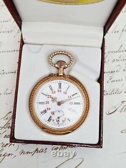 Antique fancy case 14k gold pocket watch