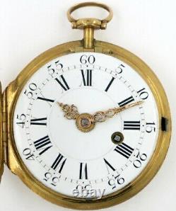 Antique gold and enamel pocket watch, London, c1820