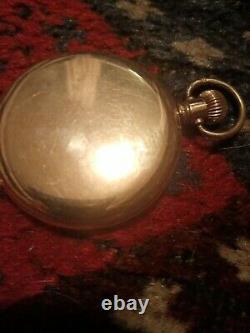 Antique masonic pocket watch gold filled 1919 symbolic Dial mint working cond
