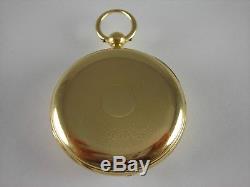 Antique original English key wind Doctor's 23 jewel pocket watch 18k gold. 1863
