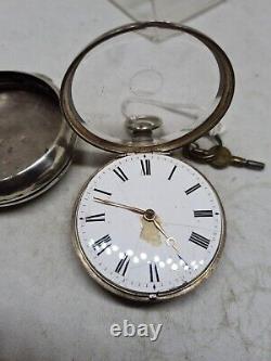 Antique pair cased fusee verge Rob. KNEESHAW pocket watch 1830 ref2491 WithO