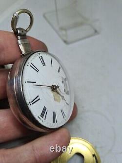 Antique pair cased fusee verge Rob. KNEESHAW pocket watch 1830 ref2491 WithO