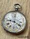 Antique Pocket Fob Watch Solid Silver Victorian Silver Dial