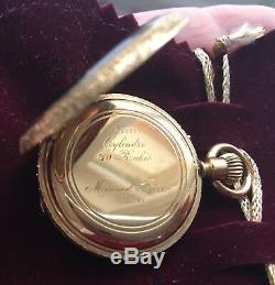 Antique pocket watch Mermod Freres Geneve gold/enamel/diamonds