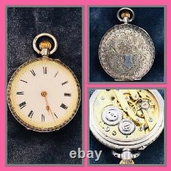 Antique pocket watch Solid Silver 1909 Stockwell & Co George Stockwell Working