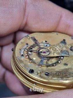 Antique pocket watch movement R. Bryson &Son Spares