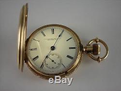 Antique rare 18s J. P. Stevens Watch Co. Pocket watch 1880. Serviced. Solid 14k