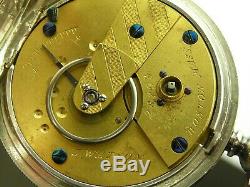 Antique rare 18s Waltham J. W. Watson key wind pocket watch. Made 1860
