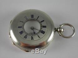 Antique rare English Lever Fusee high grade 17 jewels key wind pocket watch