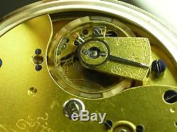 Antique rare English Lever Fusee high grade 17 jewels key wind pocket watch
