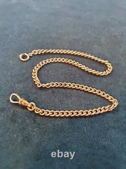 Antique rolled gold pocket watch chain JFS and Sons
