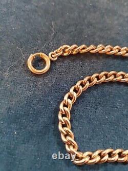 Antique rolled gold pocket watch chain JFS and Sons