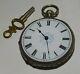 Antique Silver Open Face Fob Watch. Working. C 1890 Europe