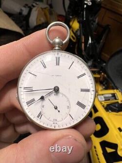Antique silver pocket watch Roi Geneveve