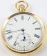 Antique Solid 18ct Yellow Gold Keyless Pocket Watch In Good Working Order