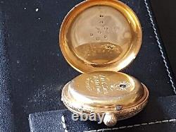 Antique solid gold pocket watch working